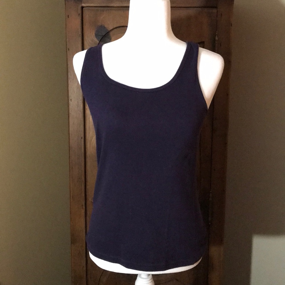 J Crew eggplant ribbed tank in XL